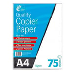 75 Sheets  A4 Copier Paper 75gsm Bright White Printer Copier Office Printing