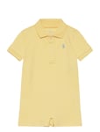 Soft Cotton Polo Shortall Yellow Ralph Lauren Baby