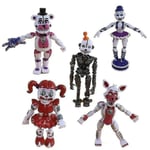 5 Pcs/set Anime Figure Cute Five Night At Freddy Fnaf Girls Bonnie Bear Foxy Pvc Model Action Figure Freddy Toys Children Gifts