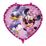 BALLON ALUMINIUM CUR MINNIE 45CM ROSE