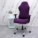 WENBING Cream Stretchable Gaming Chair Covers Slipcovers, Ergonomic Office Computer Game Chair Slipcovers Stretchy Covers Chair Protector for Racing Gaming Chair for Office Chair Gaming,Purple