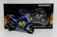 Minichamps 1:12 Valentino Rossi Modèle Moto Yamaha M1-Yzr Motogp 2017 Diecast