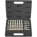 TECPO Kit de réparation pour réservoir d'huile 114 pièces + taraud M13-M22