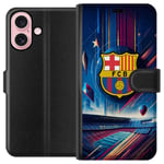 Apple iPhone 16 Plånboksfodral FC Barcelona