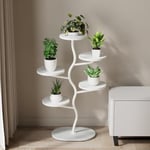 Zstar Support pour plantes en métal - Support de pot de fleurs à plusieurs niveaux - Escalier de plantes - Design de branche emboîtée - Étagère haute pour l'intérieur, le salon