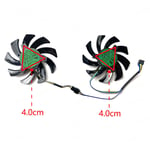 Pair Fan for POWERCOLOR RX6500XT/6600/6600XT/6650XT/6700 Athletic Edition