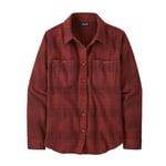 Patagonia Women's Fjord Flannel Shirt Cascade/Oxide Red, Cascade: Oxide Red, L