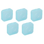 Petite Boîte En Plastique Petit Récipient En Plastique Bleu Transparent 5 Pièces