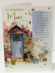 MUM Happy Birthday Greeting Card With Love  & Verses - Cottage Words and Wishes