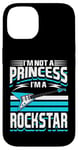 Coque pour iPhone 14 Je ne suis pas une princesse, je suis une rockstar, guitariste Rock n Roll