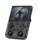 ANBERNIC RG353V Console de Jeu Portable avec écran IPS 3,5" 640 x 480 Haute résolution RK3566 Quad-Core Dual OS Android 11 et système Linux 2G/64G+16G 3200mAh Batterie (Noir)