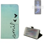 360° wallet case protective cover for Sharp Aquos R5G Design smile