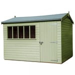 Crane Garden Buildings 3 x 3.6m Windsor Garden Shed, FSC-certified (Scandinavian Redwood)