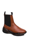 Ganni Chelsea Shoes Boots Brun [Color: COGNAC ][Sex: Women ][Sizes: 37,39,40,41 ]