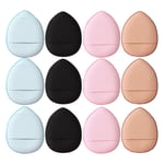 12 Pcs loose powder puff makeup puffs for powder Mini Foundation Puff Triangle