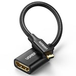 Micro HDMI to HDMI Adapter 4K@60Hz 1440P@144Hz Standard HDMI Type D Female Cable