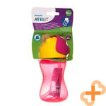 PHILIPS AVENT Anti Leak Valve Baby Cup Bottle With Straw 300ml Prevents Spills