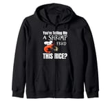 Cool Rice Design For Men Women White Food Cooker Rice Lover Zip Hoodie