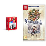 Nintendo Console Switch (modèle OLED) blanche & Suikoden 1 & 2 HD Remaster: Day 1