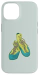 iPhone 14 Old rock climbing shoes illustration climbing gear Case