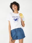 HUSH Limonata Relaxed Fit T-Shirt, White