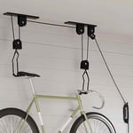 Palans à vélo avec support de plafond 2 pcs 20 kg ascenseur à vélo vidaXL