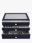 Stackers Supersize Glass Lid 3 Drawer Jewellery Box