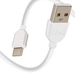 Câble USB vers USB C Charge 3A Synchronisation données 1m LinQ Blanc