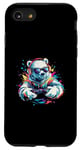 iPhone SE (2020) / 7 / 8 Gaming Polar Bear Colorful Headset Art Gamer Polar Bear Case