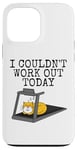 iPhone 13 Pro Max Cat On A Treadmill, I Couldn't Work Out Today, Fitness Funny Case