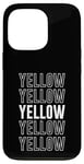 Coque pour iPhone 13 Pro Jaune