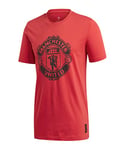 adidas MUFC DNA Graphic Tee T-Shirt Homme, Reared, FR : 3XL (Taille Fabricant : 3XL)