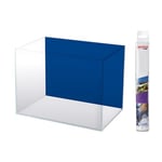 WAVE Black/Blue Blister Fond Double pour Aquariophilie 30 x 60 cm