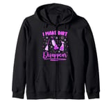 Housekeeper I Make Dirt Disappear Cleaning Lady Zip Hoodie