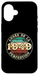 Coque pour iPhone 16 1949 Anniversaire 75 Ans Homme Humour Idée Cadeau Perfection