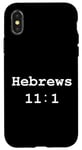 iPhone X/XS Christian faith holy bible verses typeset Hebrews 11:1 Case