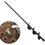 Mèche Jardin Tarière Ø4x45cm, Outil de Plantation Pratique pour Planter des Semis de Bulbes de Literie, Foret de Jardin en Spirale pour Perceuse à