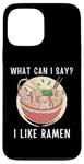 Coque pour iPhone 13 Pro Max Mignon Kawaii Axolotl What Can I Say I Like Ramen Nouilles