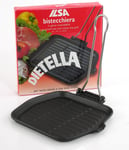 Ilsa Monodietella Grill en Fonte Aluminium Noir 20x20 cm