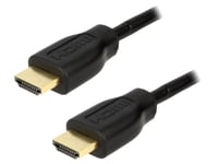 Cable HDMI 1.4 male des deux cotes 0.5m - Noir