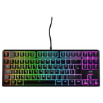 CHERRY XTRFY K4V2 - Clavier - RGB - 80% - TKL - backlit - USB - QWERTZ - Allemand - commutateur : CHERRY MX2A Red - noir