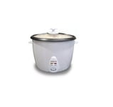 Kitchen Genie 2.8L Rice Cooker Steamer Glass Lid 16 Cup 1000W White