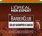 L'Oreal Paris Men Expert Barber Club Solid Shampoo And Wash Bar For Hair, Face,