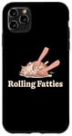 Coque pour iPhone 11 Pro Max Fat Cat Rolling Fatties Funny Cat Lovers Rolling Fatties Cat