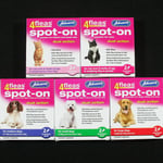 Johnsons 4fleas Cat/kitten/dog Spot-on Dual Action Treatment Kill Fleas & Larvae