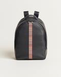 Paul Smith Leather Stripe Backpack Black