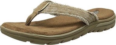 Skechers Supreme Bosnie USA Bosnia Tongs pour Homme, Marrón Tan, 43 EU