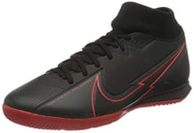 Nike Men's Superfly 7 Academy IC Futsal Shoe, Black/Black-DK Smoke Grey, 8 UK