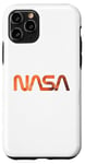 Coque pour iPhone 11 Pro Logo rétro de la NASA Mars Worm Patch Space Exploration Graphic