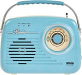 Radio de Valise - Fonctionne sur Secteur ou à Piles - Bleu